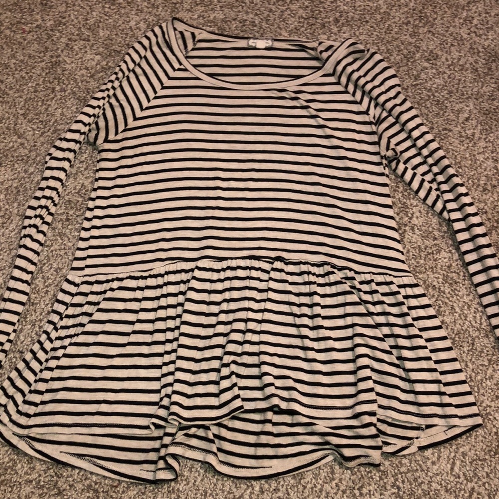 long sleeve peplum